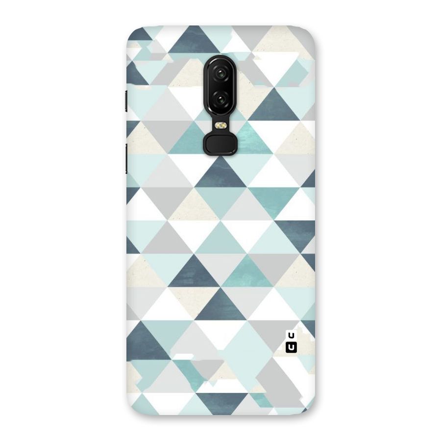 Green And Grey Pattern Back Case for OnePlus 6