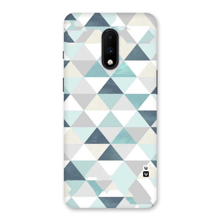 Green And Grey Pattern Back Case for OnePlus 7