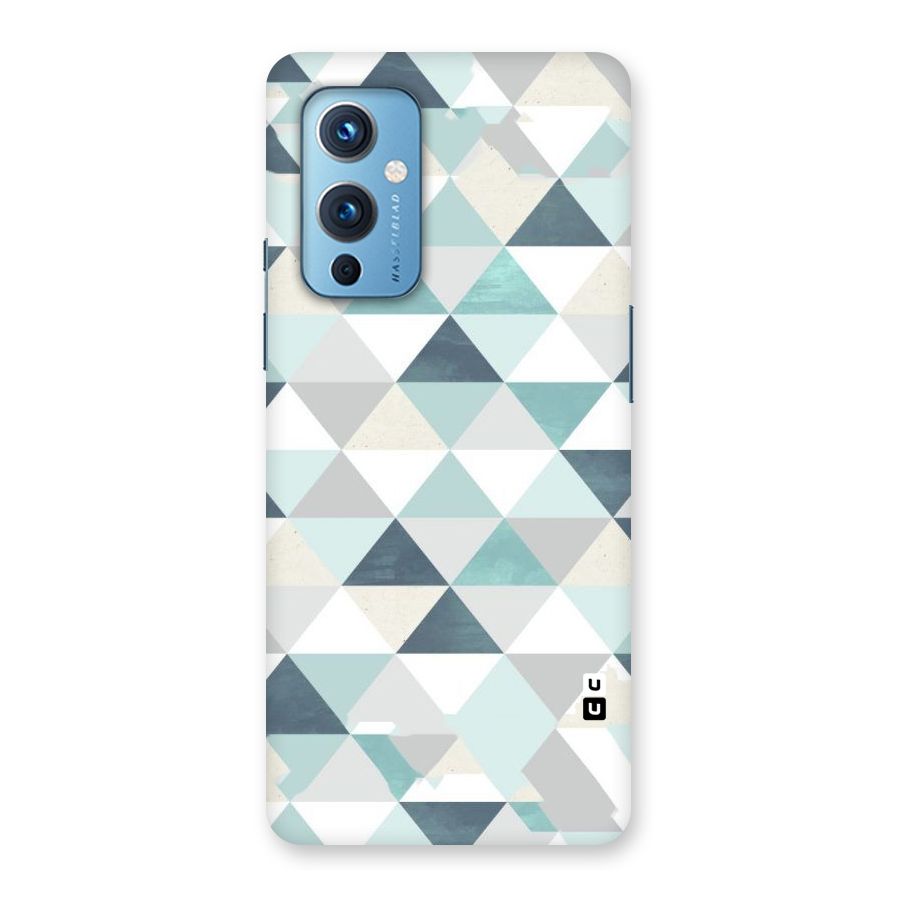 Green And Grey Pattern Back Case for OnePlus 9