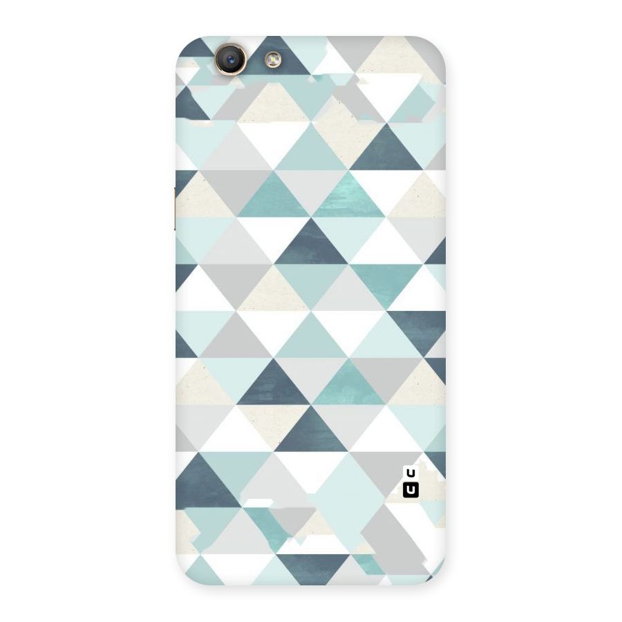 Green And Grey Pattern Back Case for Oppo A59