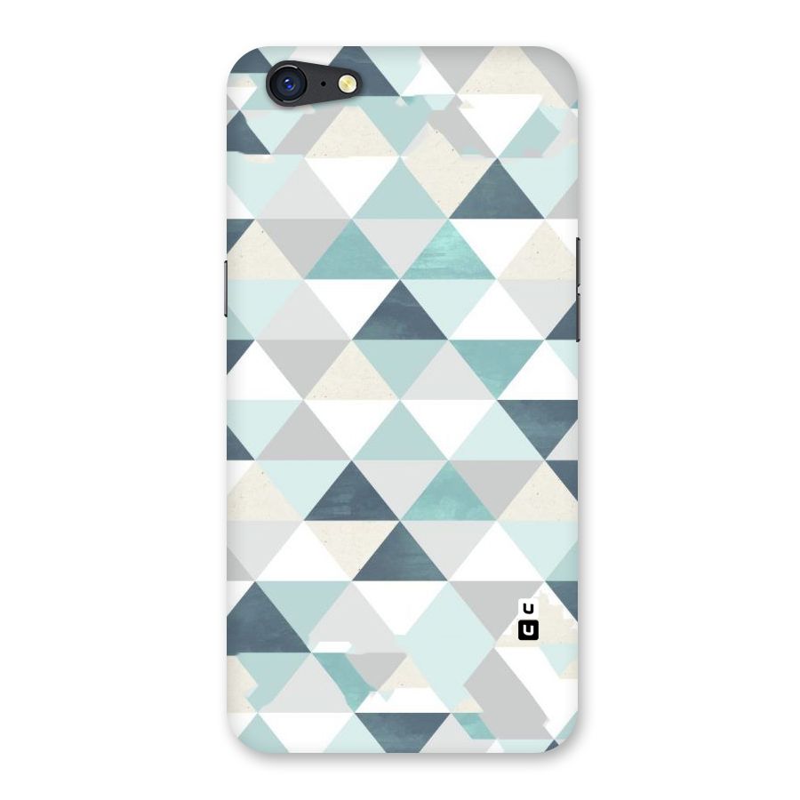 Green And Grey Pattern Back Case for Oppo A71