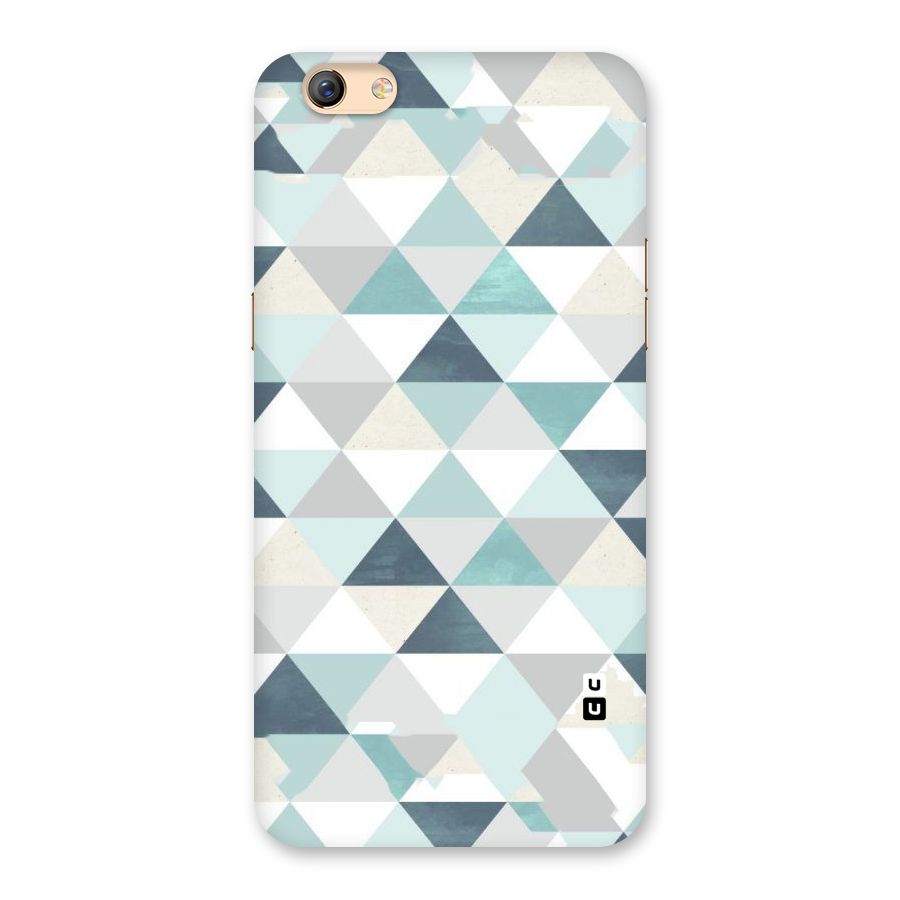 Green And Grey Pattern Back Case for Oppo F3 Plus