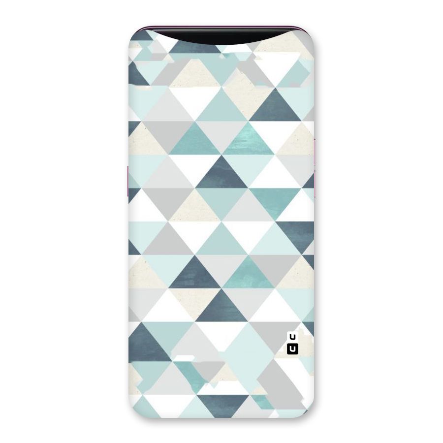 Green And Grey Pattern Back Case for Oppo Find X