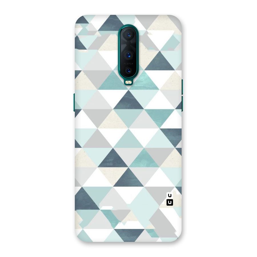 Green And Grey Pattern Back Case for Oppo R17 Pro