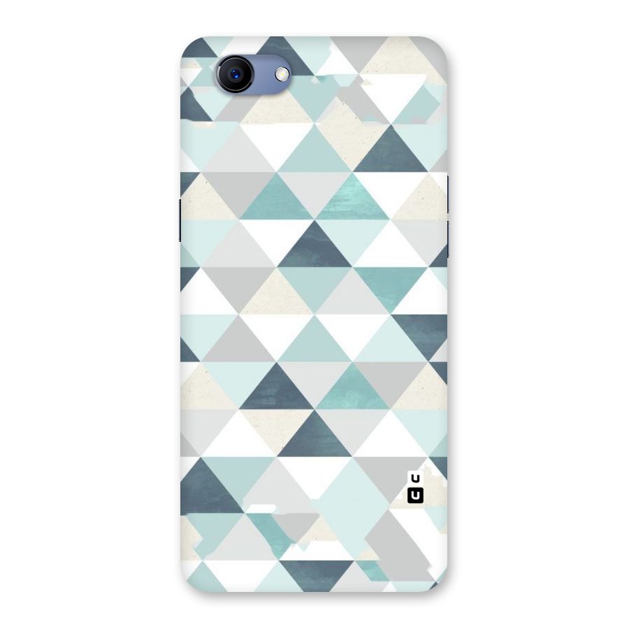 Green And Grey Pattern Back Case for Oppo Realme 1