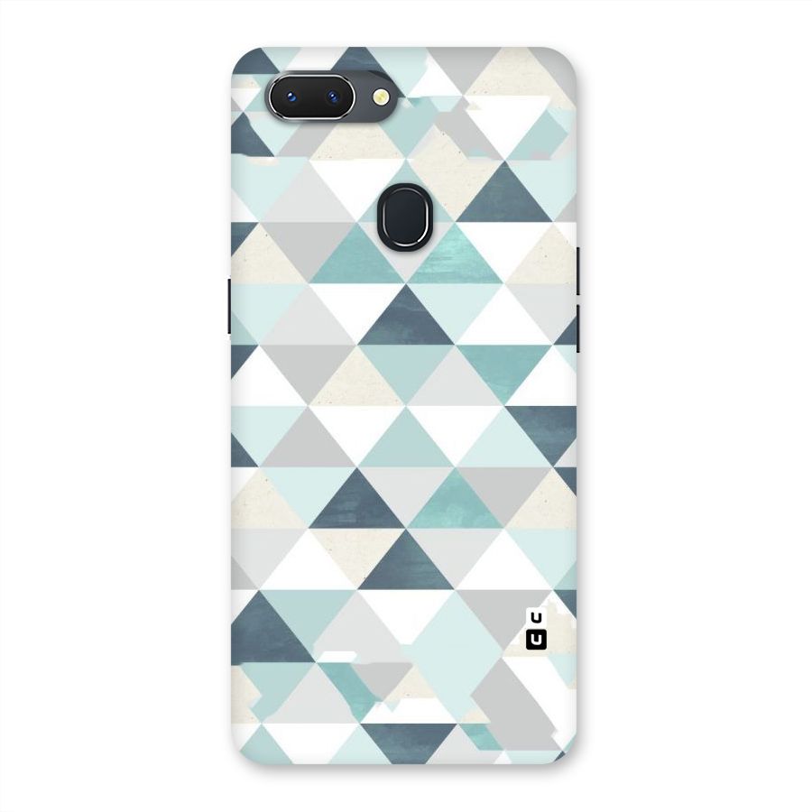 Green And Grey Pattern Back Case for Oppo Realme 2