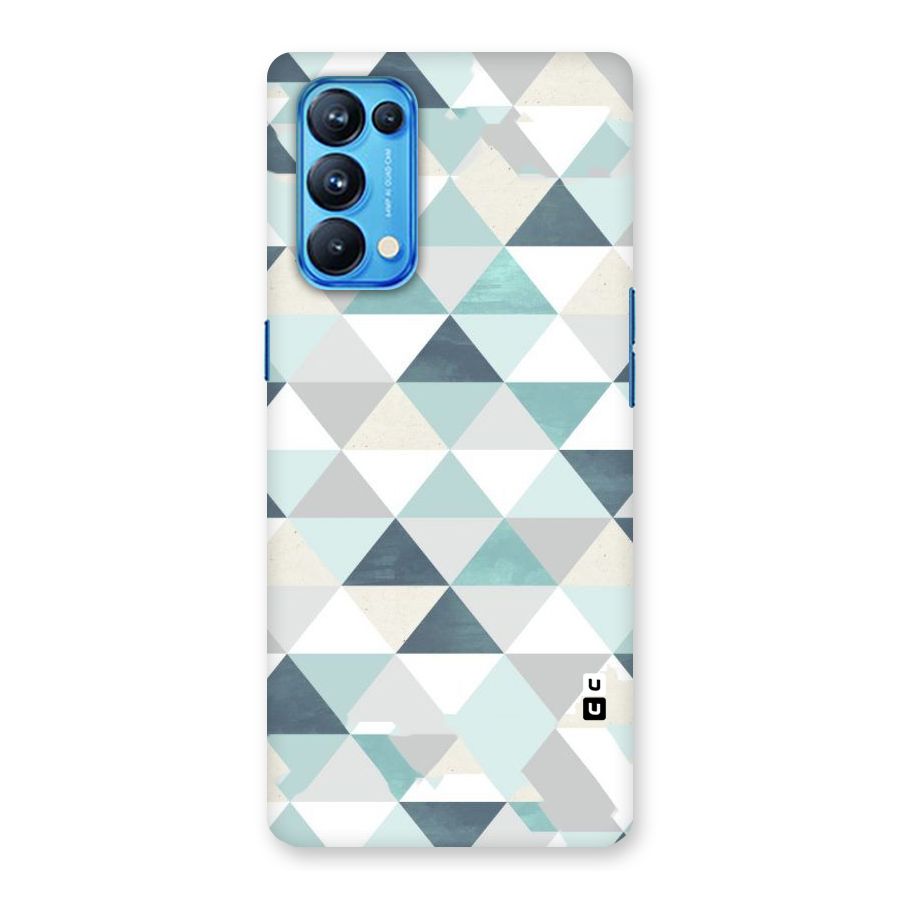 Green And Grey Pattern Back Case for Oppo Reno5 Pro 5G