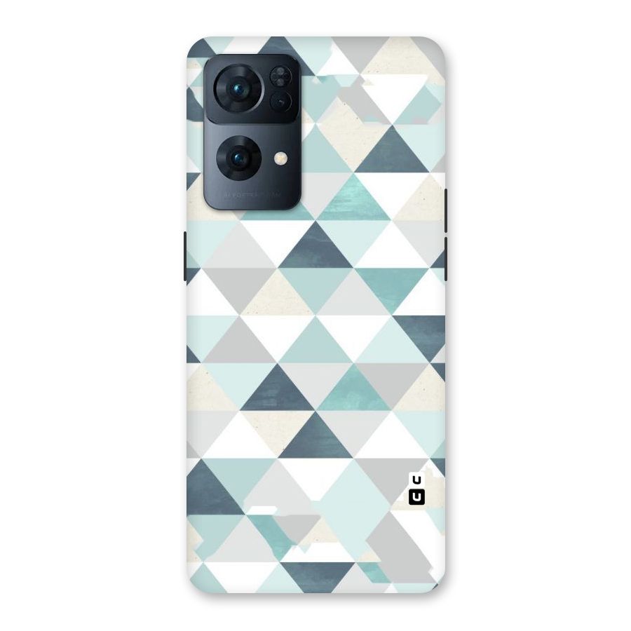Green And Grey Pattern Back Case for Oppo Reno7 Pro 5G