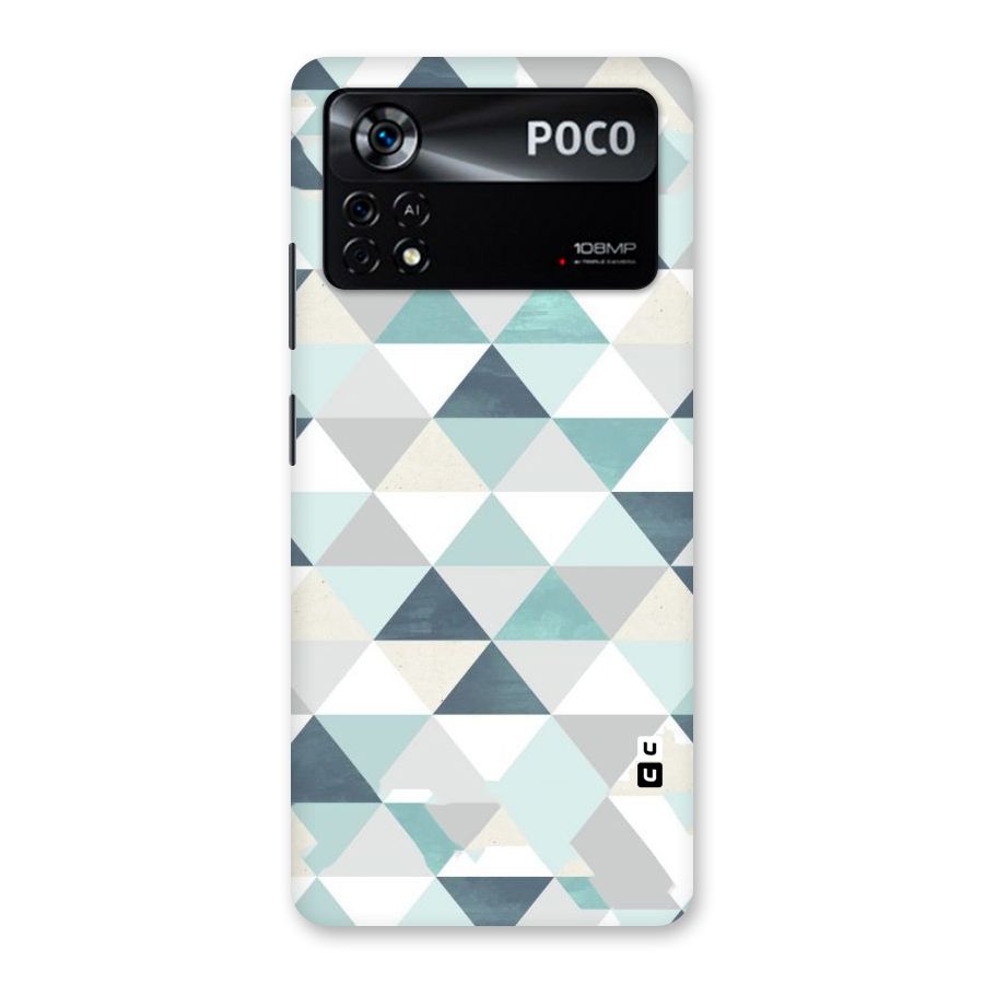 Green And Grey Pattern Back Case for Poco X4 Pro 5G