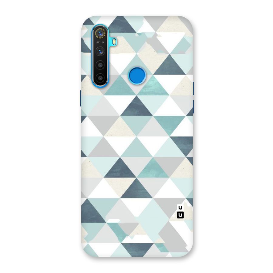 Green And Grey Pattern Back Case for Realme 5