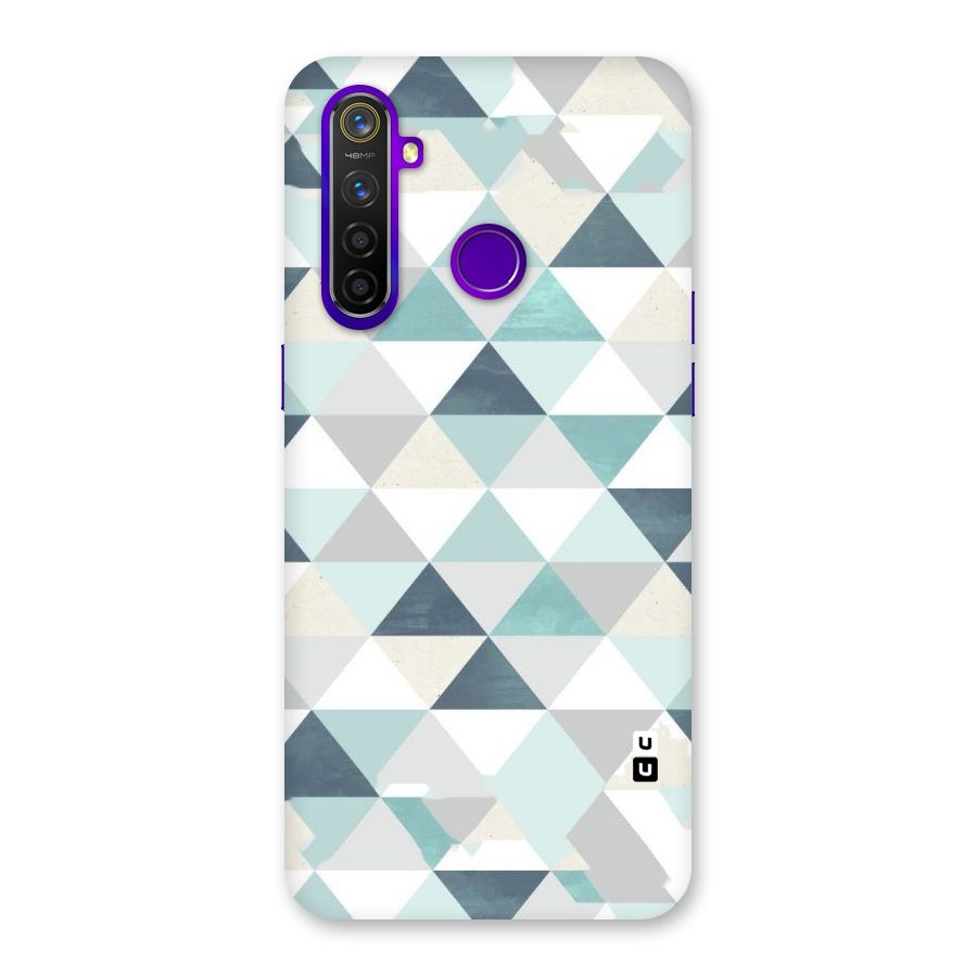 Green And Grey Pattern Back Case for Realme 5 Pro