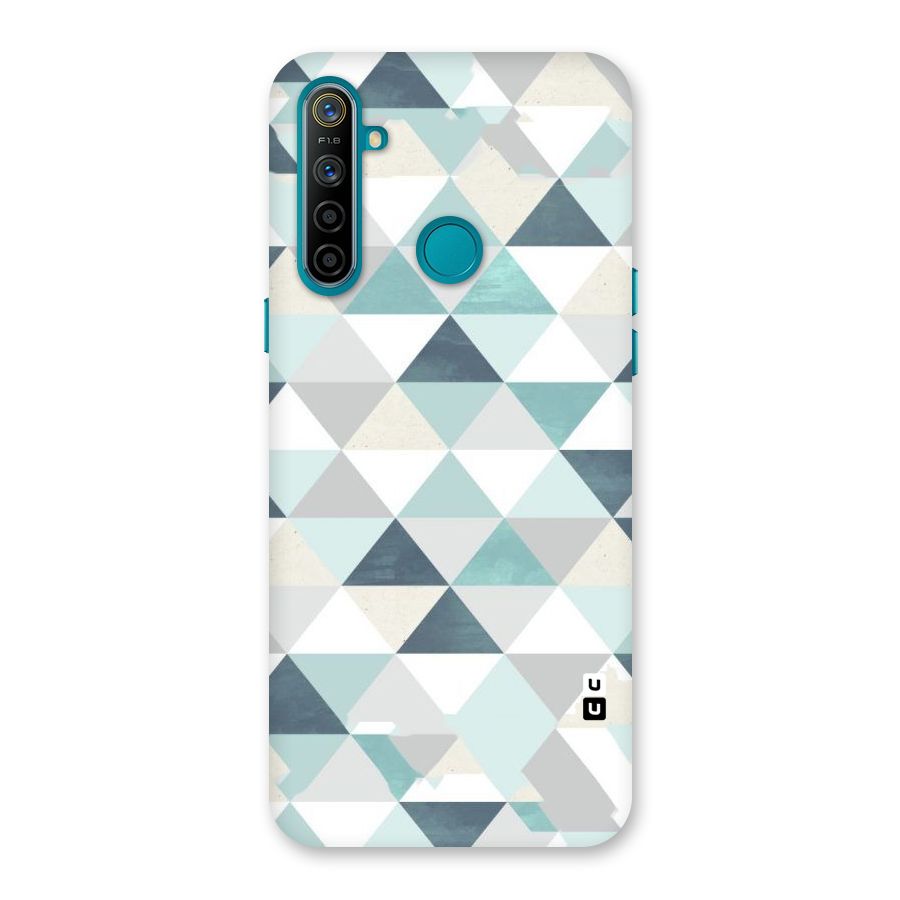 Green And Grey Pattern Back Case for Realme 5i