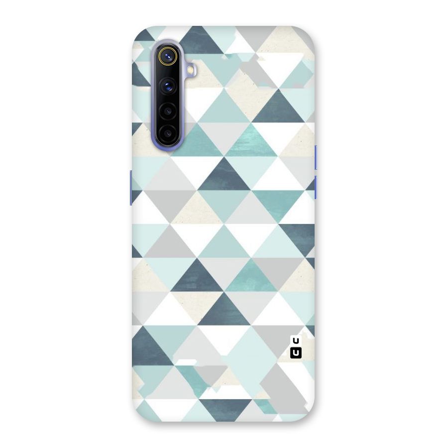 Green And Grey Pattern Back Case for Realme 6