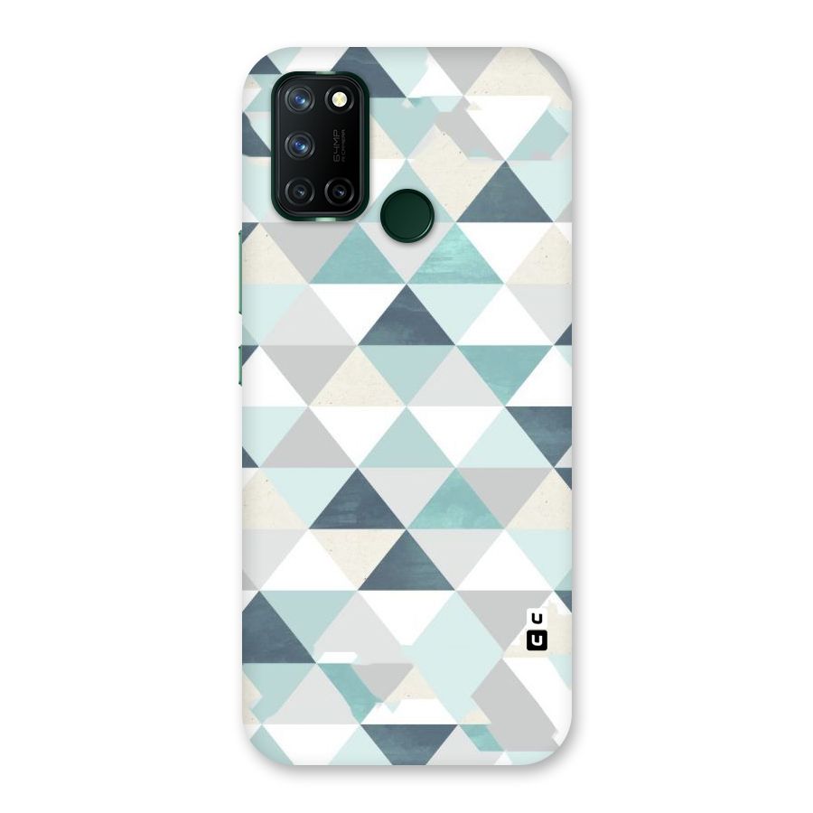 Green And Grey Pattern Back Case for Realme 7i