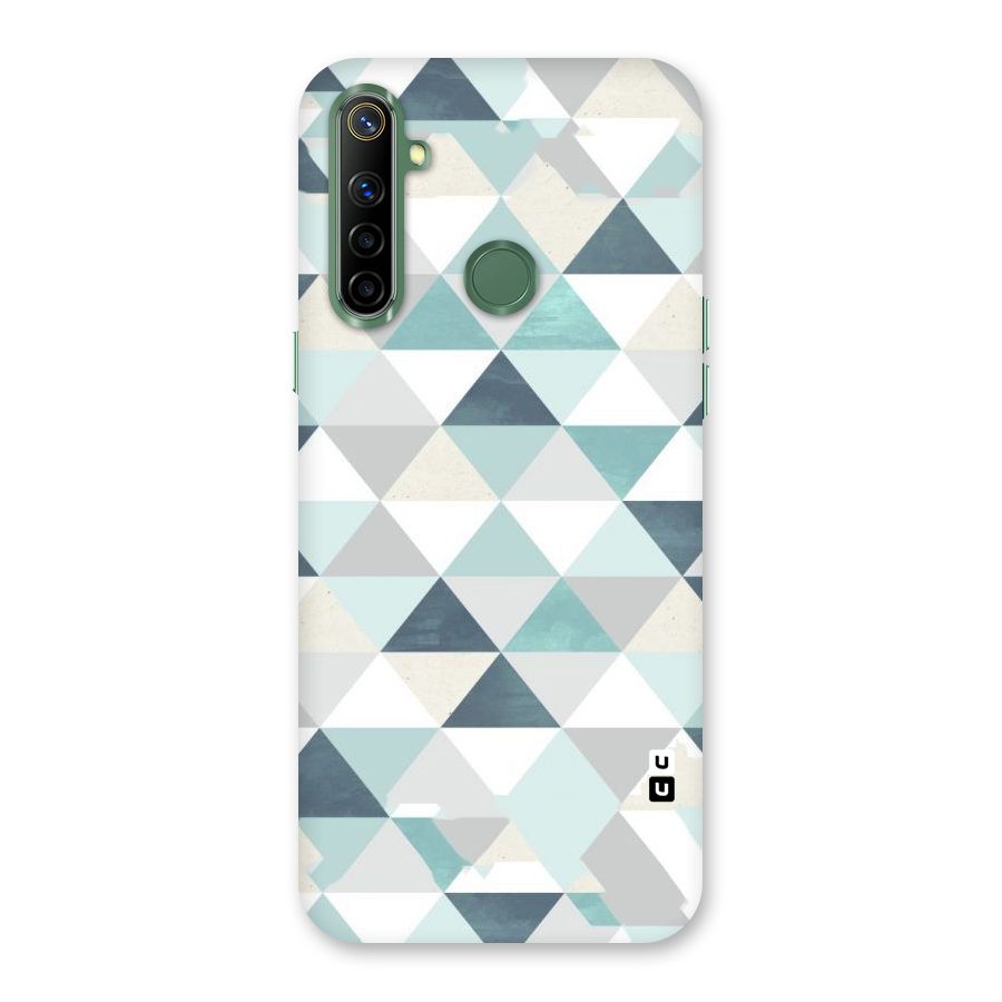 Green And Grey Pattern Back Case for Realme Narzo 10