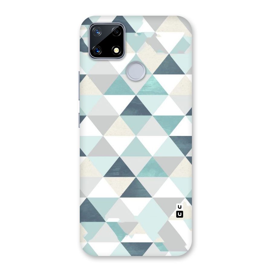 Green And Grey Pattern Back Case for Realme Narzo 20
