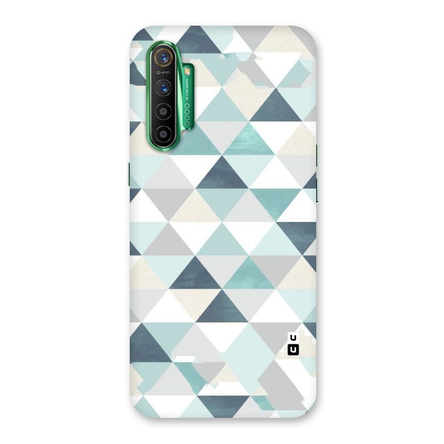 Green And Grey Pattern Back Case for Realme X2