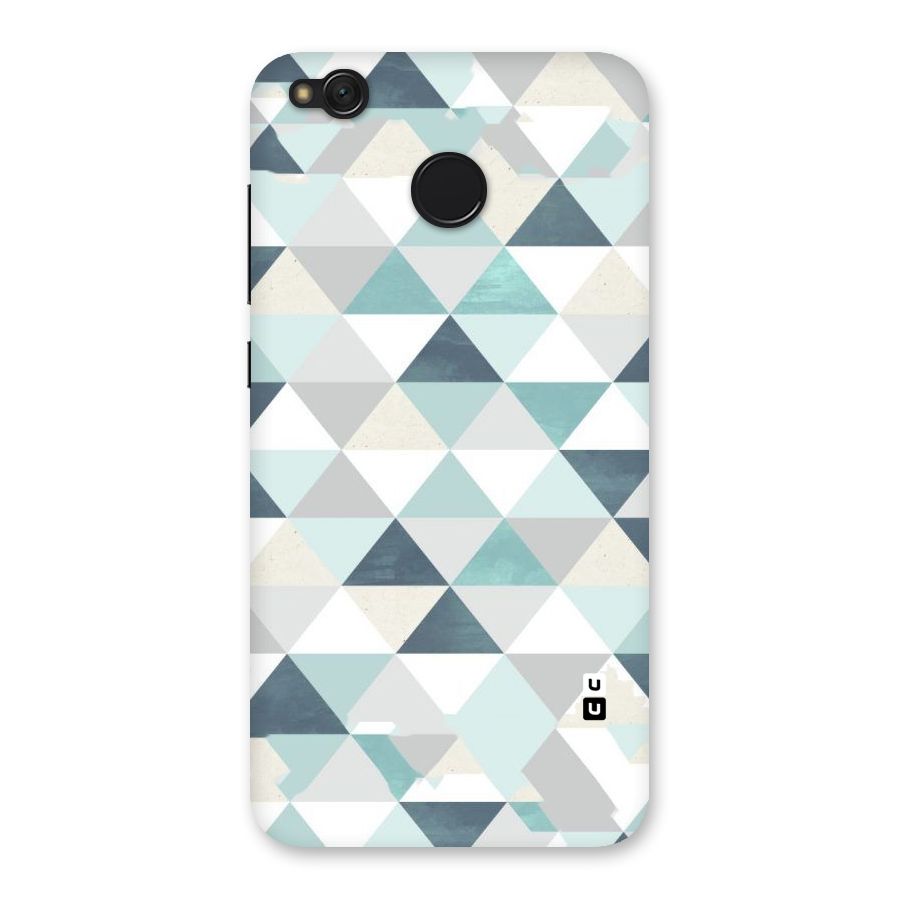 Green And Grey Pattern Back Case for Redmi 4