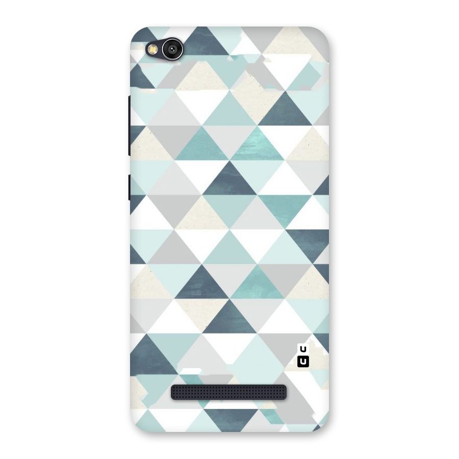 Green And Grey Pattern Back Case for Redmi 4A