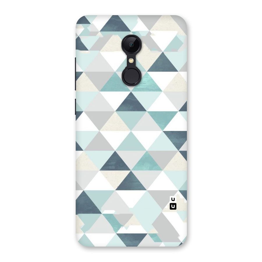 Green And Grey Pattern Back Case for Redmi 5