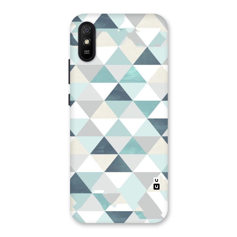 Green And Grey Pattern Back Case for Redmi 9A