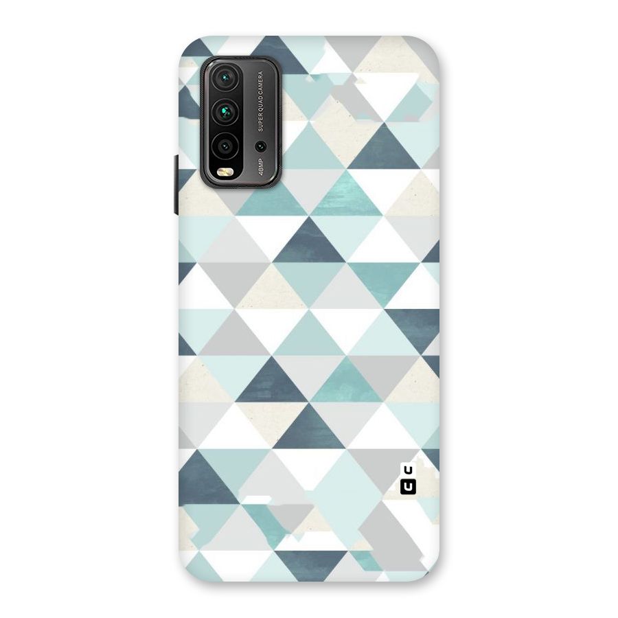 Green And Grey Pattern Back Case for Redmi 9 Power