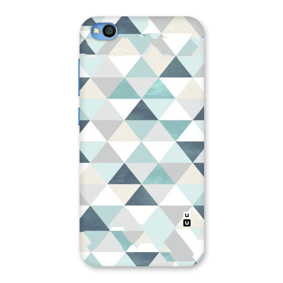 Green And Grey Pattern Back Case for Redmi Go