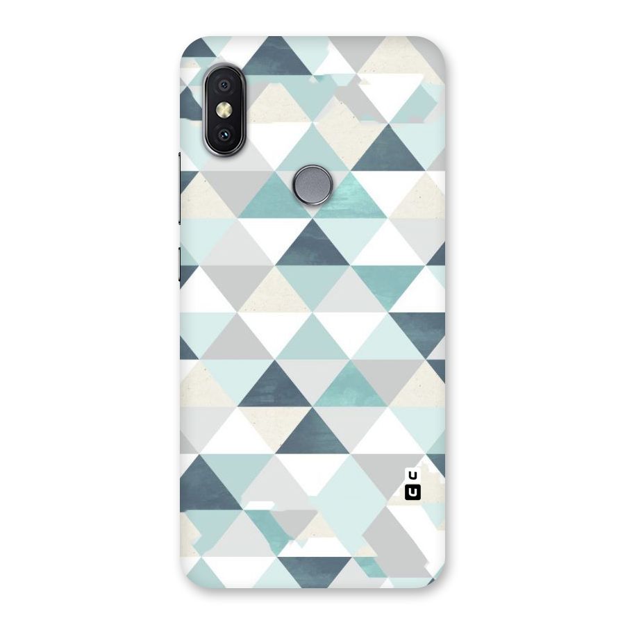 Green And Grey Pattern Back Case for Redmi Y2