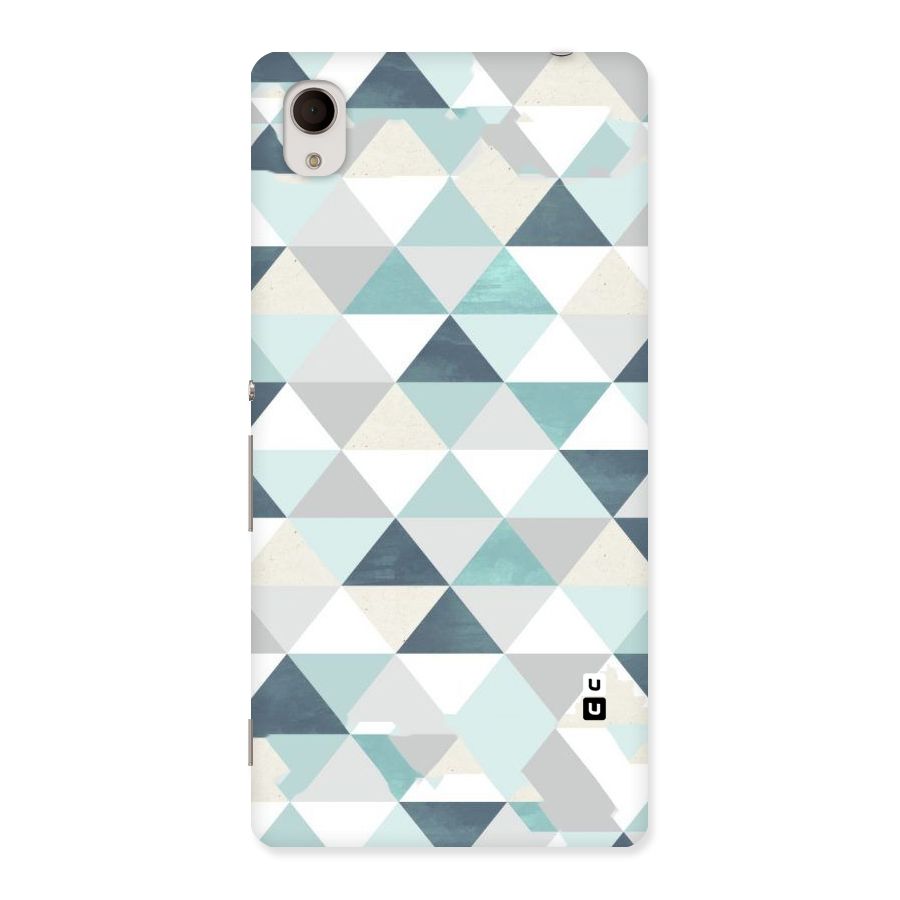 Green And Grey Pattern Back Case for Sony Xperia M4