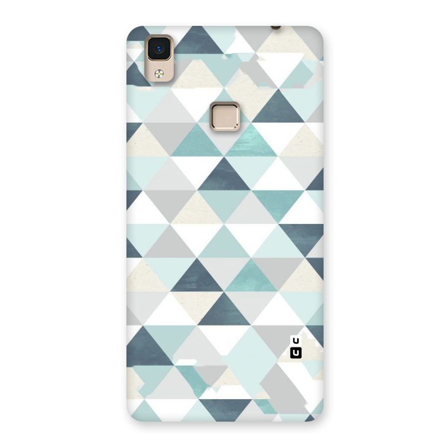 Green And Grey Pattern Back Case for V3 Max