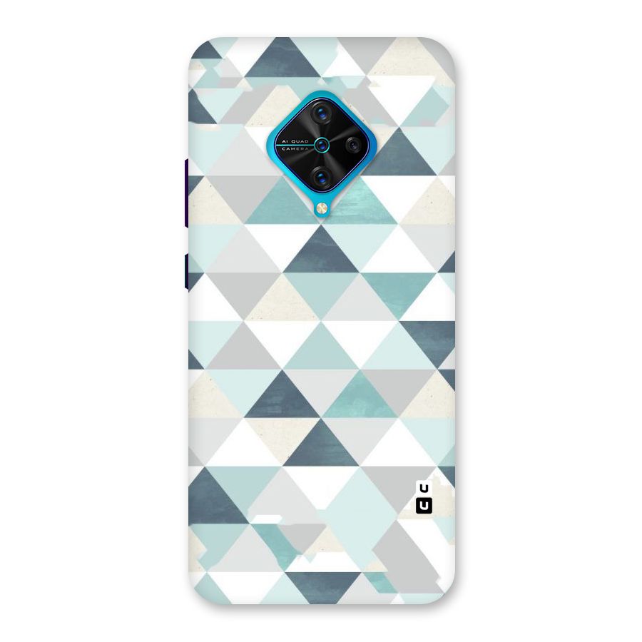 Green And Grey Pattern Back Case for Vivo S1 Pro