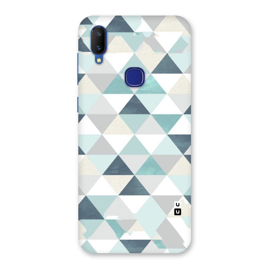 Green And Grey Pattern Back Case for Vivo V11
