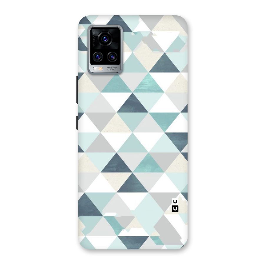 Green And Grey Pattern Back Case for Vivo V20 Pro