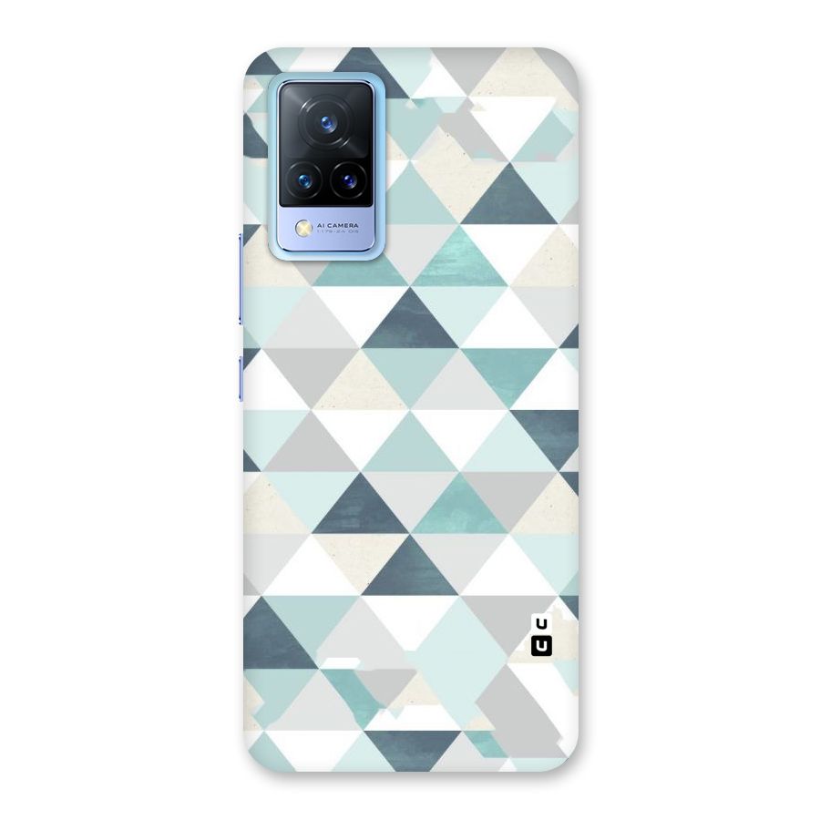 Green And Grey Pattern Back Case for Vivo V21 5G