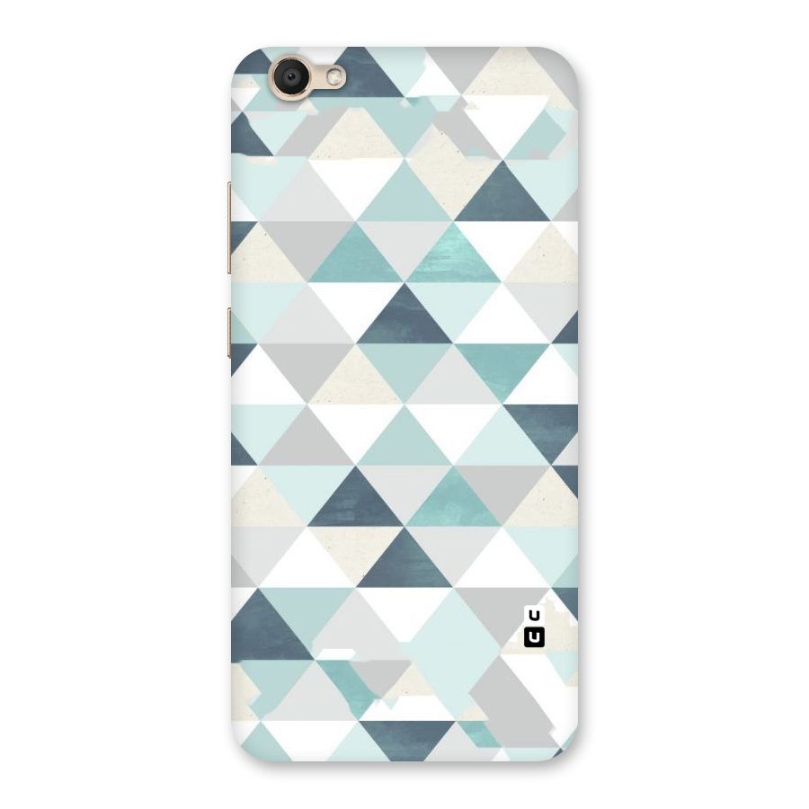 Green And Grey Pattern Back Case for Vivo V5