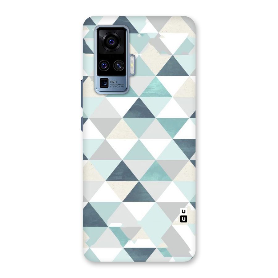 Green And Grey Pattern Back Case for Vivo X50 Pro