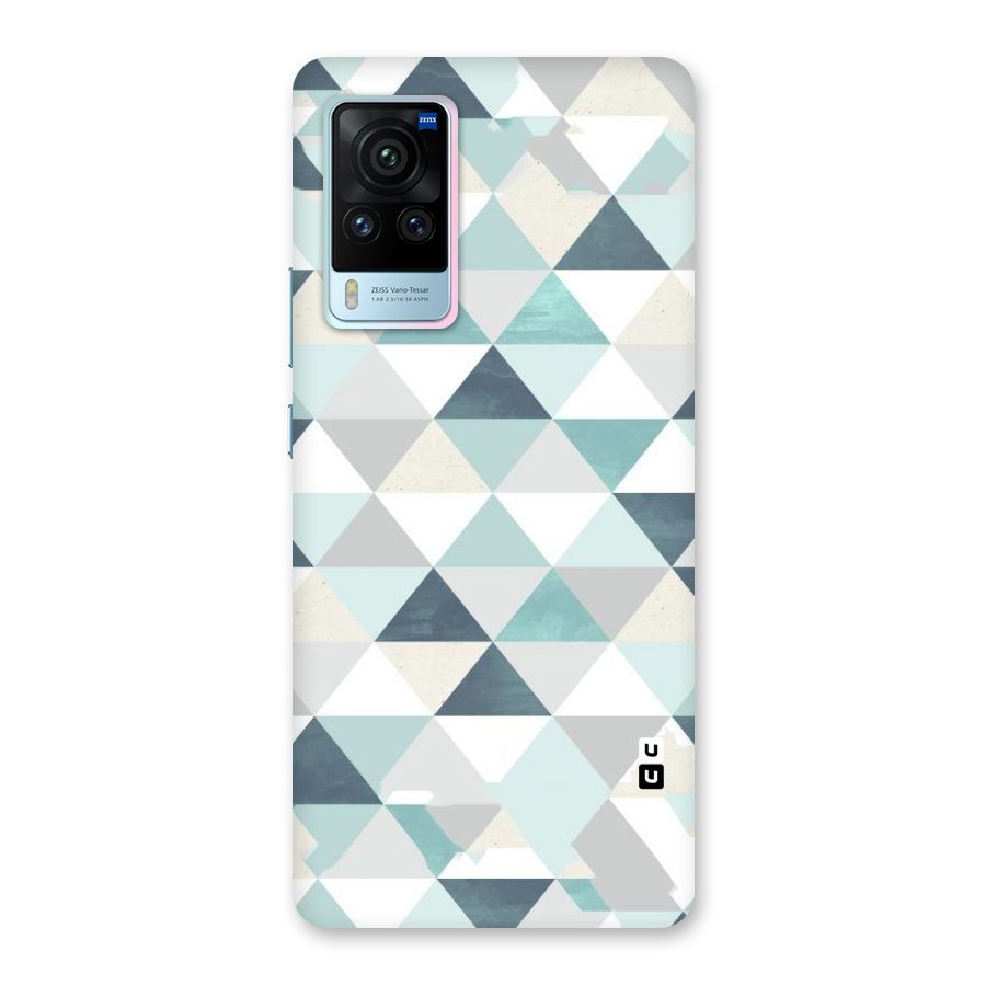 Green And Grey Pattern Back Case for Vivo X60 Pro