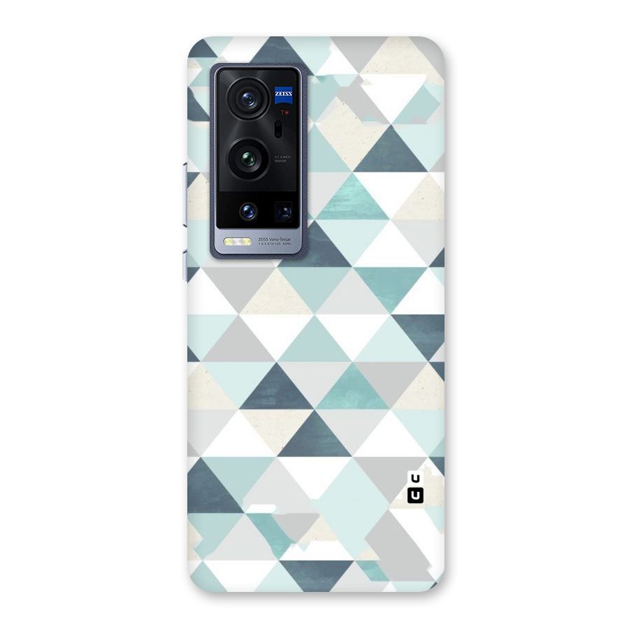 Green And Grey Pattern Back Case for Vivo X60 Pro Plus