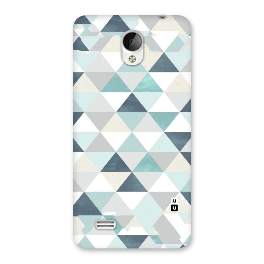 Green And Grey Pattern Back Case for Vivo Y21