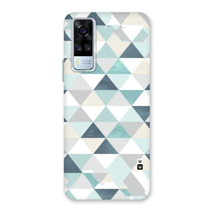 Green And Grey Pattern Back Case for Vivo Y51A