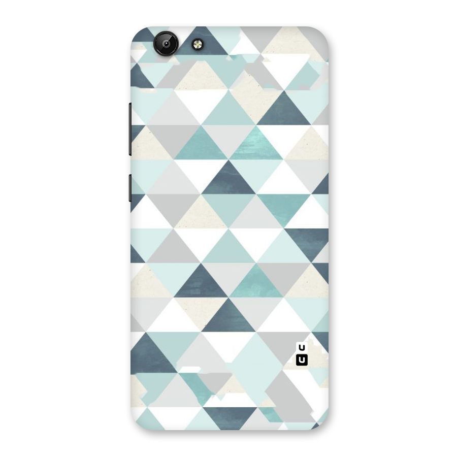 Green And Grey Pattern Back Case for Vivo Y69