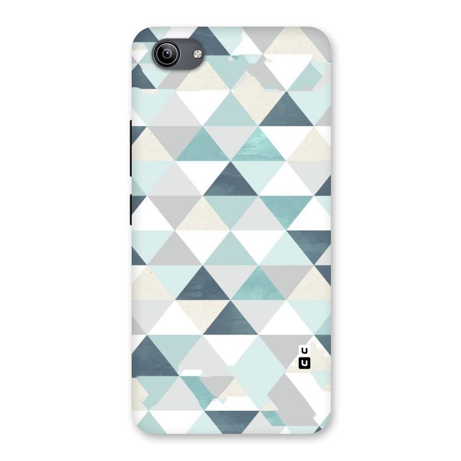 Green And Grey Pattern Back Case for Vivo Y81i