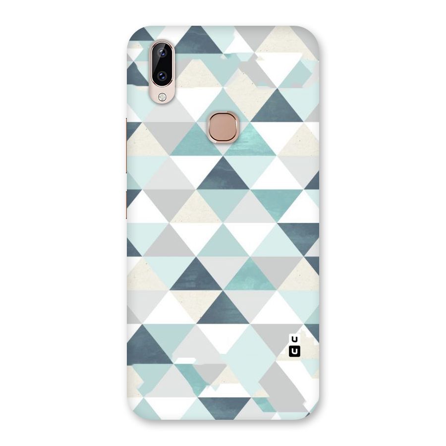 Green And Grey Pattern Back Case for Vivo Y83 Pro