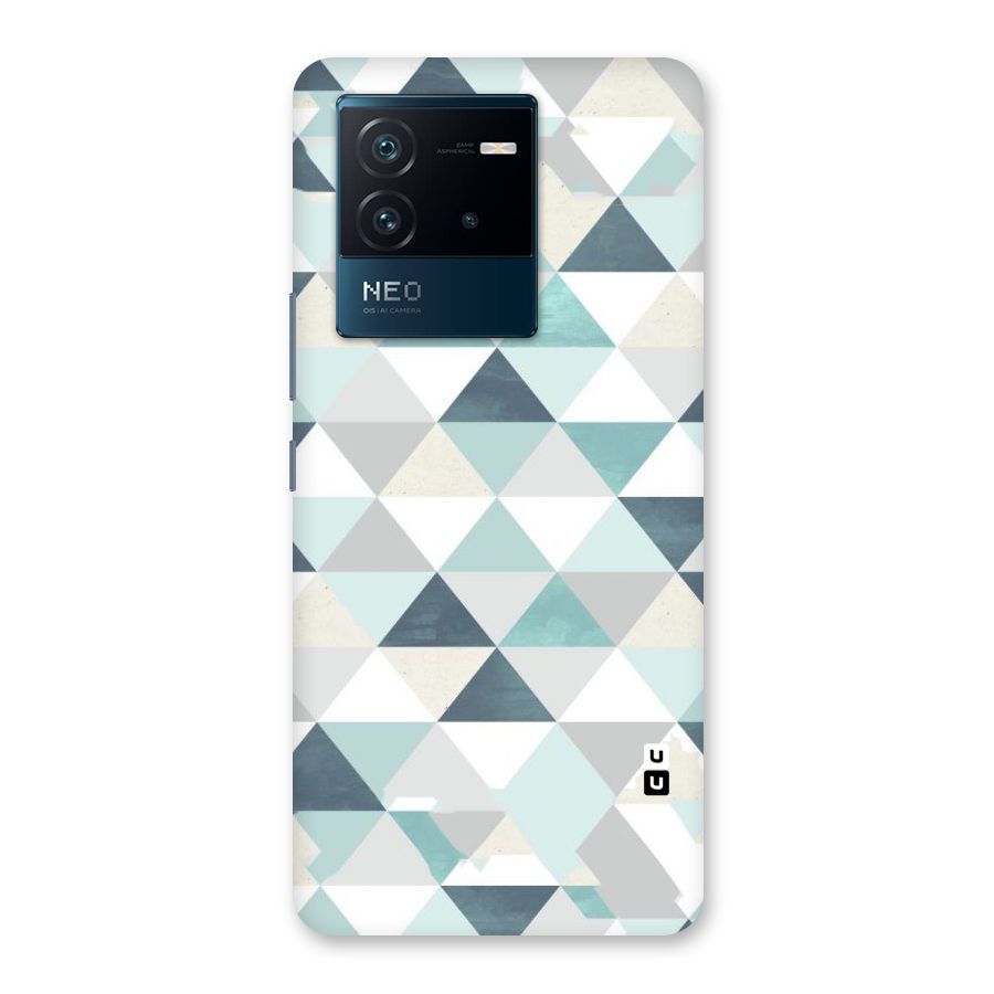 Green And Grey Pattern Back Case for Vivo iQOO Neo 6 5G