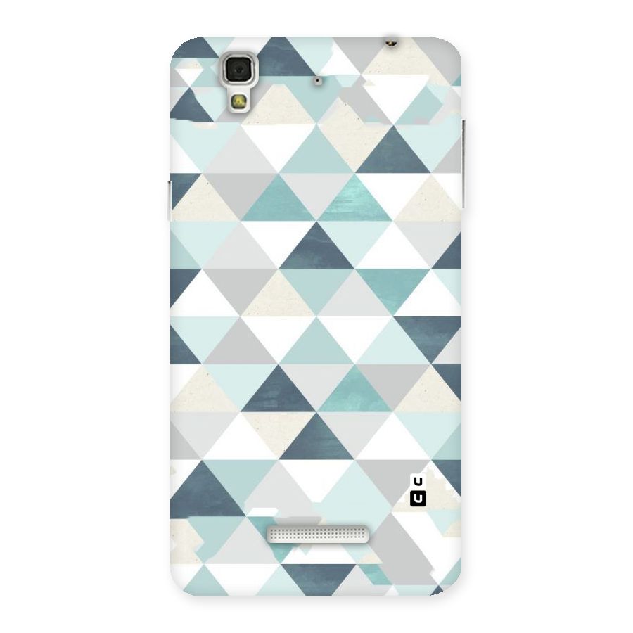 Green And Grey Pattern Back Case for Yu Yureka