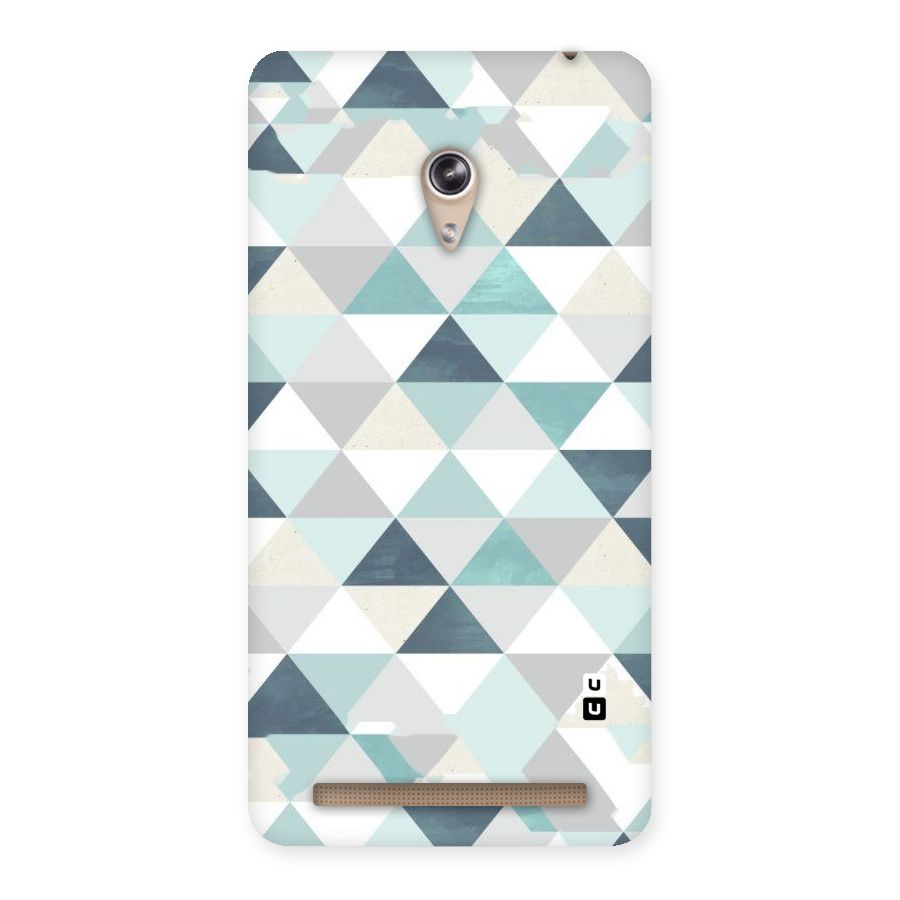 Green And Grey Pattern Back Case for Zenfone 6