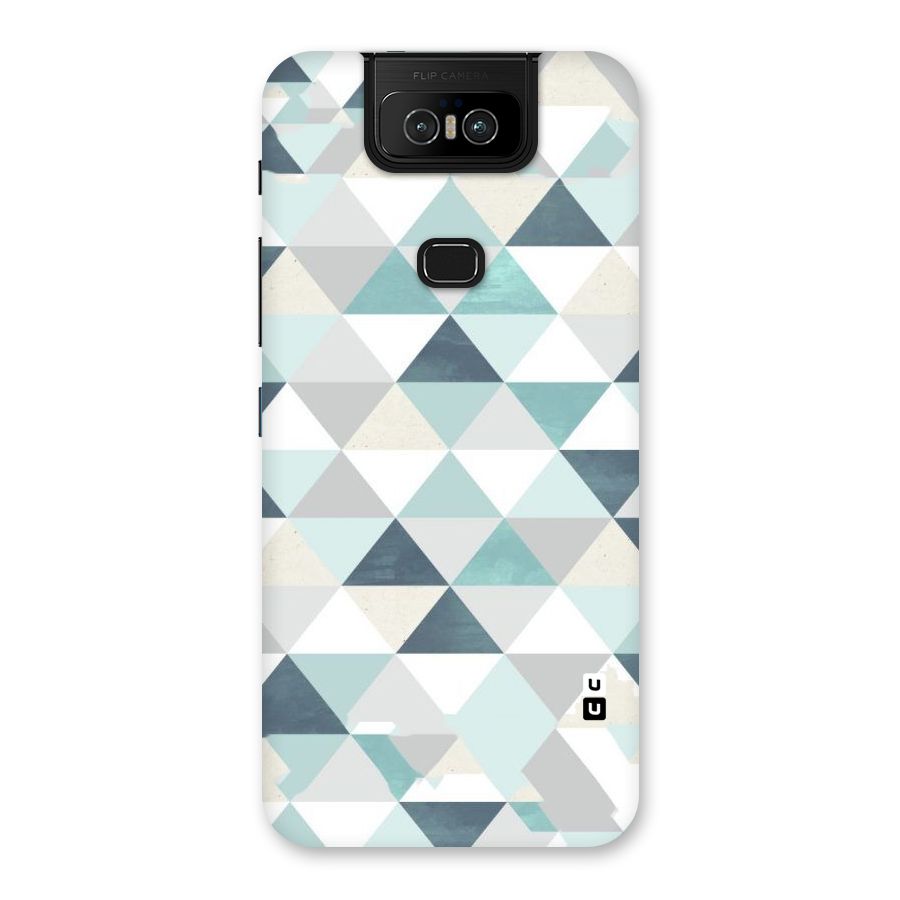 Green And Grey Pattern Back Case for Zenfone 6z