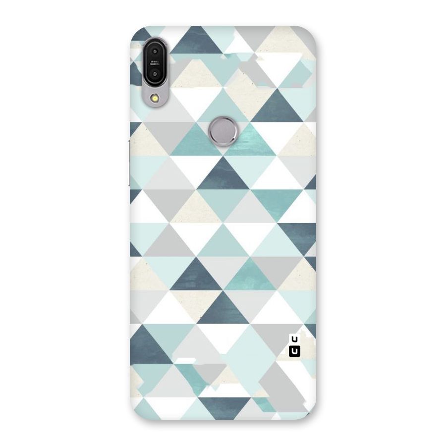 Green And Grey Pattern Back Case for Zenfone Max Pro M1