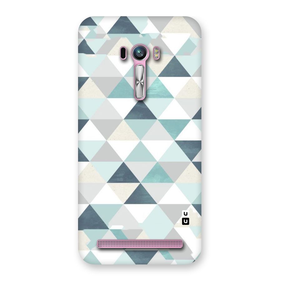 Green And Grey Pattern Back Case for Zenfone Selfie