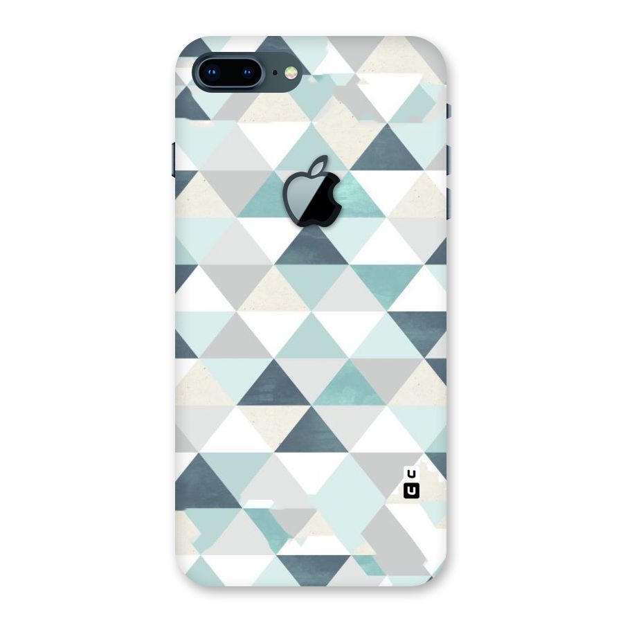 Green And Grey Pattern Back Case for iPhone 7 Plus Apple Cut